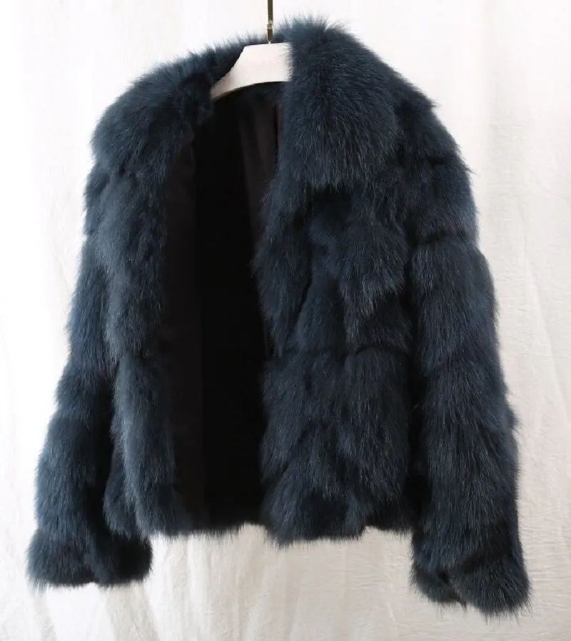 Women's Winter Short Warm Slim Coat With Fox Fur