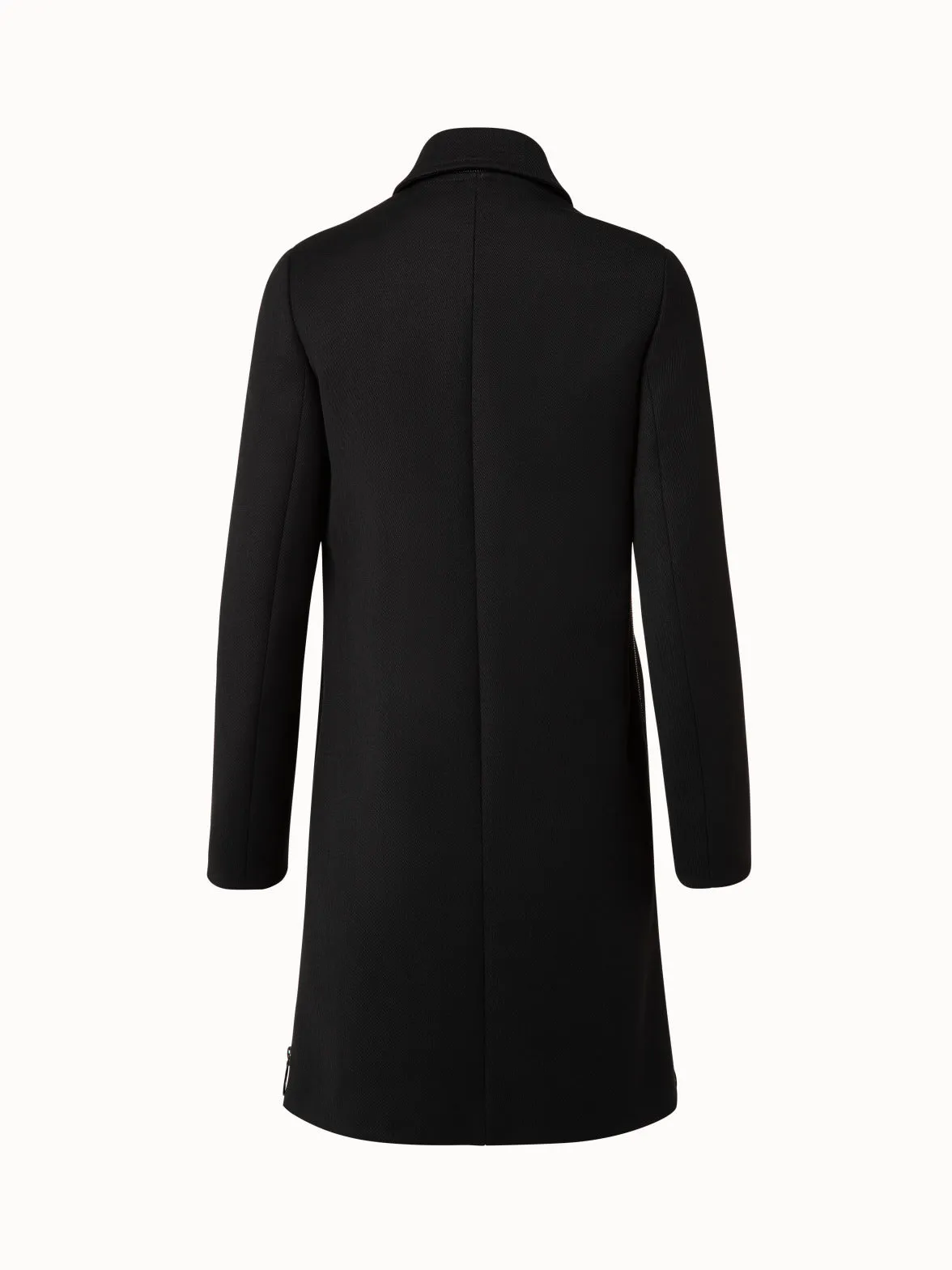 Wool Tricotine Coat